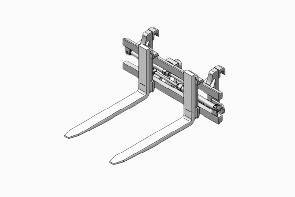FEM fork holder carriage with positioner - hydraulic side-shift