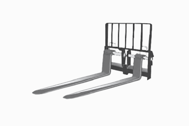 Carriage with extra long forks