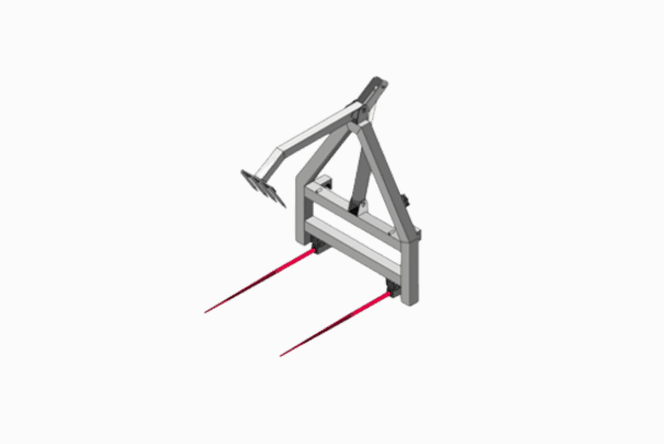 Fork for manure/straw with grab