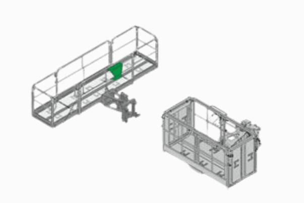 Extensible slewing aerial work platform